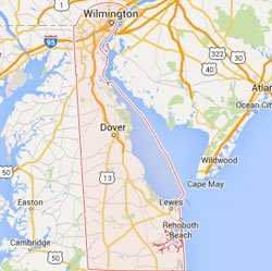 Delaware State Map