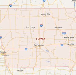 Iowa State Map