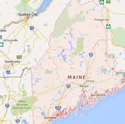 Maine State Map