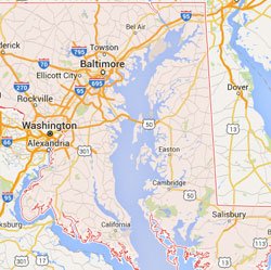 Maryland State Map