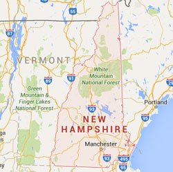 New Hampshire State Map