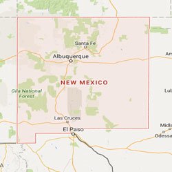 New Mexico State Map
