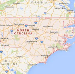 North Carolina State Map