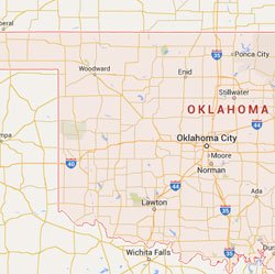 Oklahoma State Map