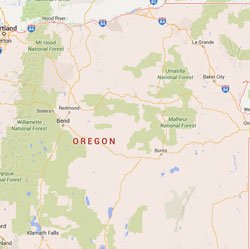 Oregon State Map