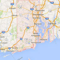 Rhode Island State Map