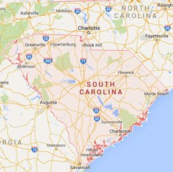 South Carolina State Map