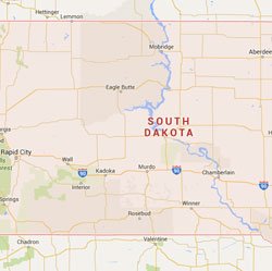 South Dakota State Map