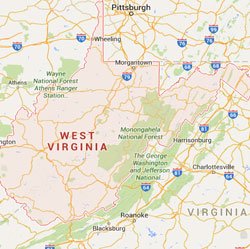 West Virginia State Map