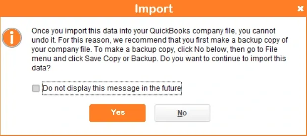 import chart of accounts in qb