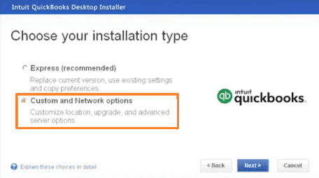 QuickBooks Server Client Setup install