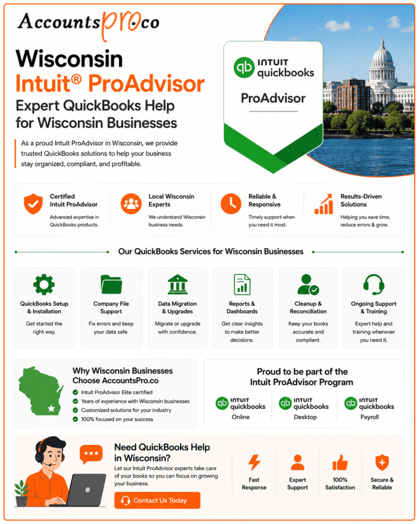 QuickBooks Support In Wisconsin