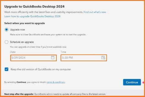 upgrade to quickbooks