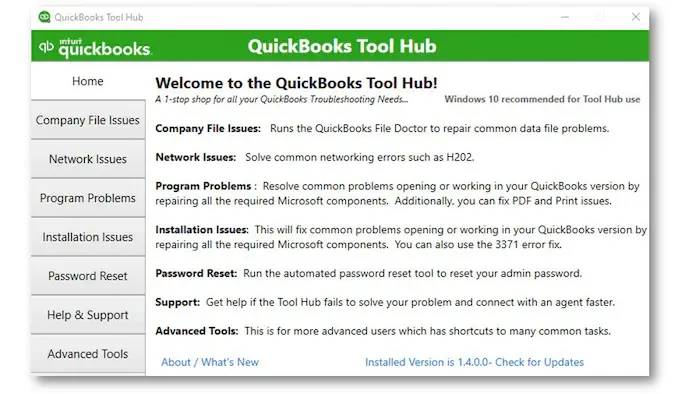 QuickBooks Tool Hub