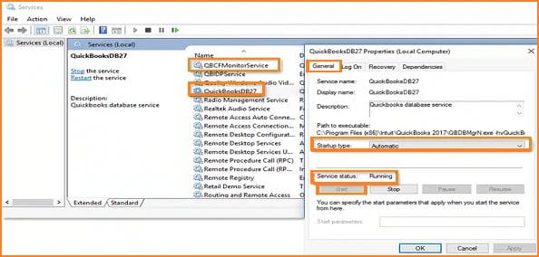 Start-QuickBooksDBXX-service