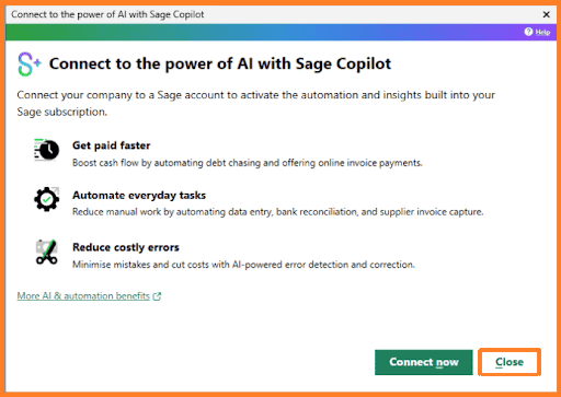 connect to sage copilot